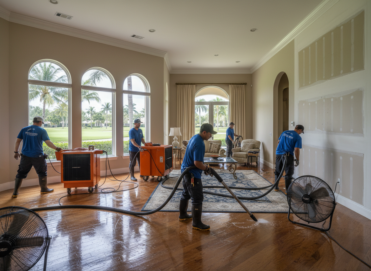 water damage restoration work by Boca Raton FL Mold Remediation in Boca Raton, Florida